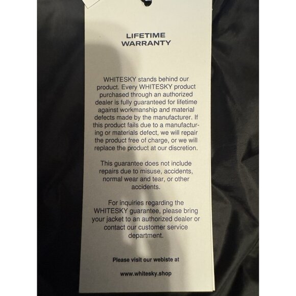 WhiteSky BLACK Womens Falcon Parka Coat Down Removable Hood US XS NEW - Picture 14 of 16